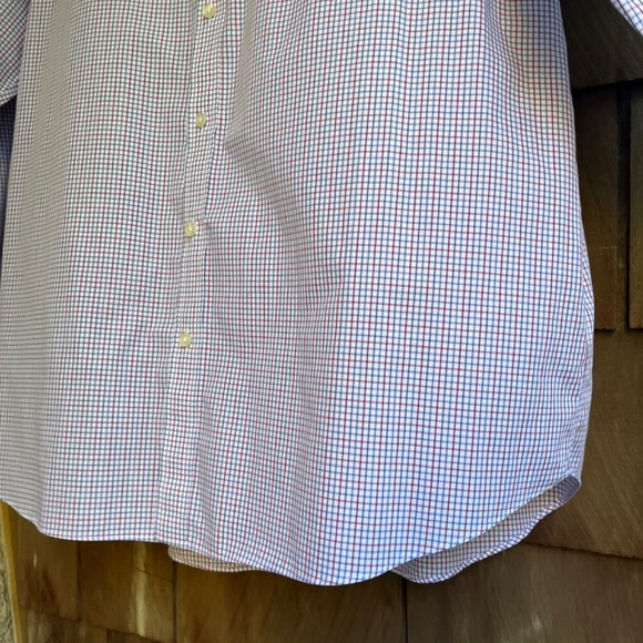 Charles Tyrwhitt Mens Classic Fit Button Down Checkered Dress Shirt 18/38 Tall - Picture 8 of 12